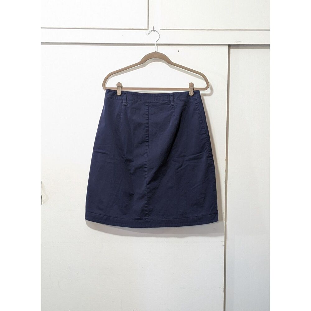 Lands' End button front Skirt with Pockets! sz. 8 - Picture 3 of 4